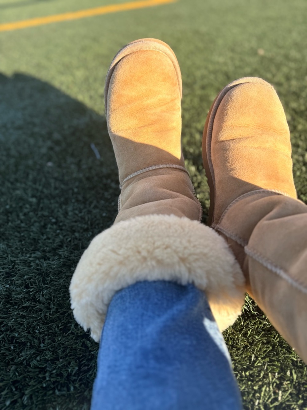 UGG Cream Sheepskin with Shearling Lining